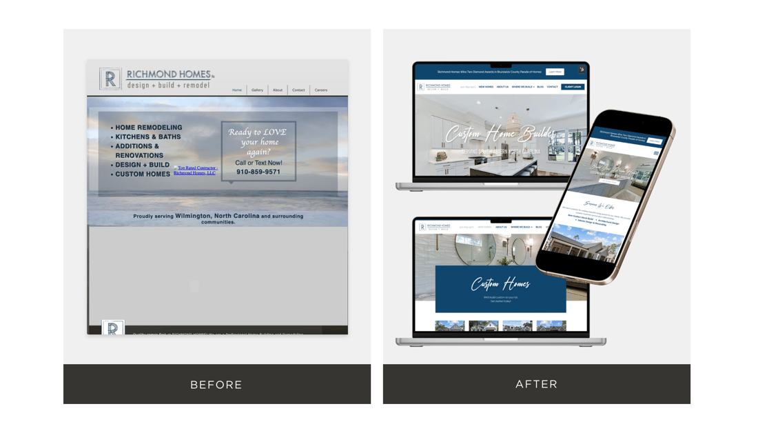 Richmond homes before and after website